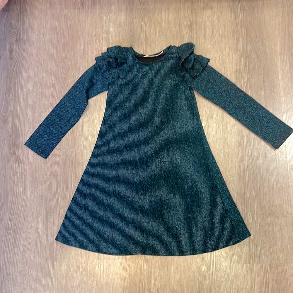 Blue shinny dress
